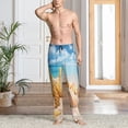 thumbnail image 2 of Rocae Beach Starfish Shell Mens Pajama Pants Pj Pants Mens Lounge Pants-X-Large, 2 of 6