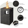 thumbnail image 4 of Spaco 16 Feet Square Outdoor Propane Fire Pit with Lava Rocks Waterproof Cover 30 000 BTU, Outdoor Fire Pit for Outdoor, Outside Patio Deck and Garden, 4 of 7