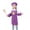 Purple, variant on AUQ Kids Chef Hat and Apron,Polyester Fabric Weave Toddler Apron,Fitted Body Shape Apron with Pockets,Purple