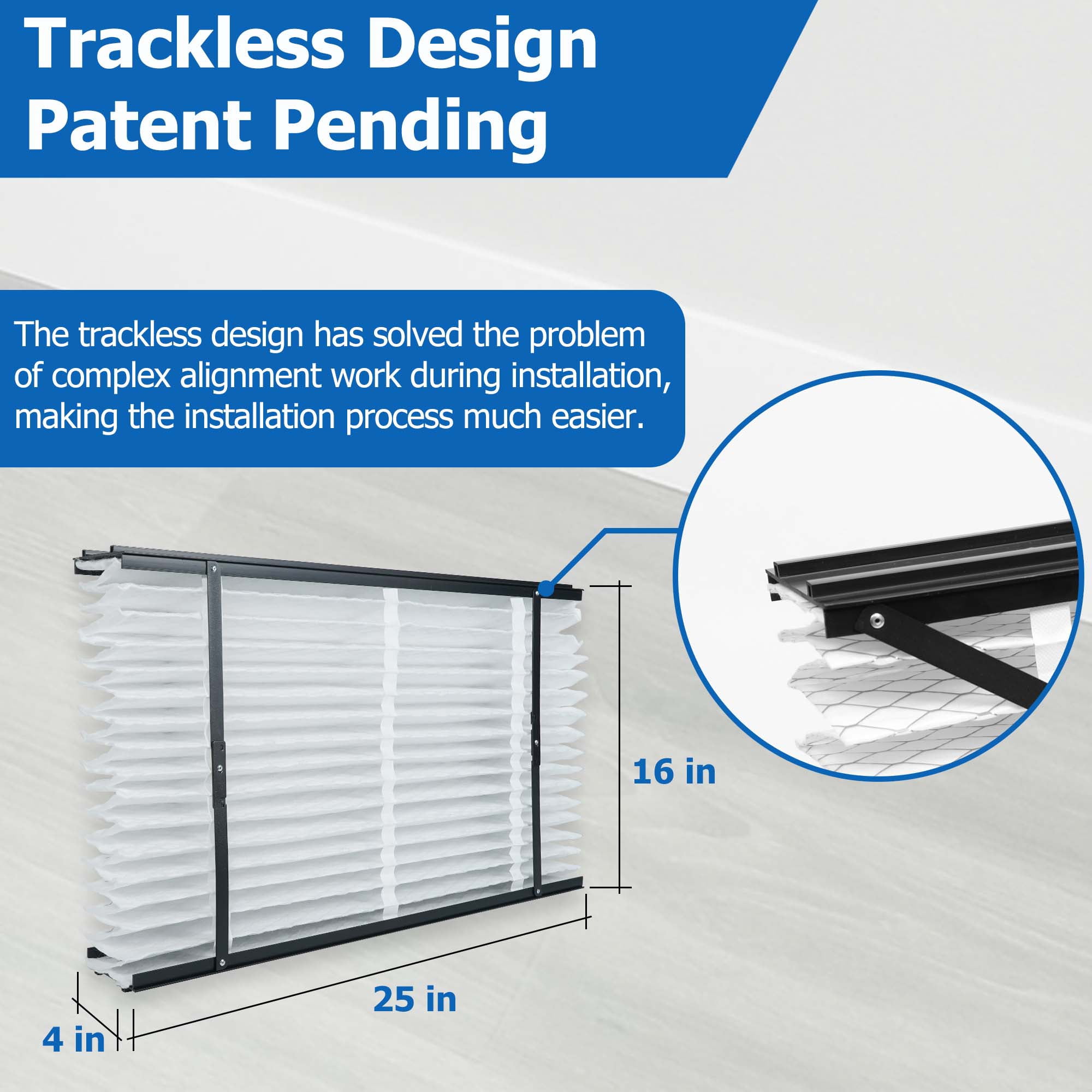 ShueBee 410 Replacement Filter Compatible with AprilAire Whole House Air Purifier 1410,1610,2410,2416,3410,4400 Furnace Air Purifier,MERV 11 Filters,Size:16x25x4,2 Pack