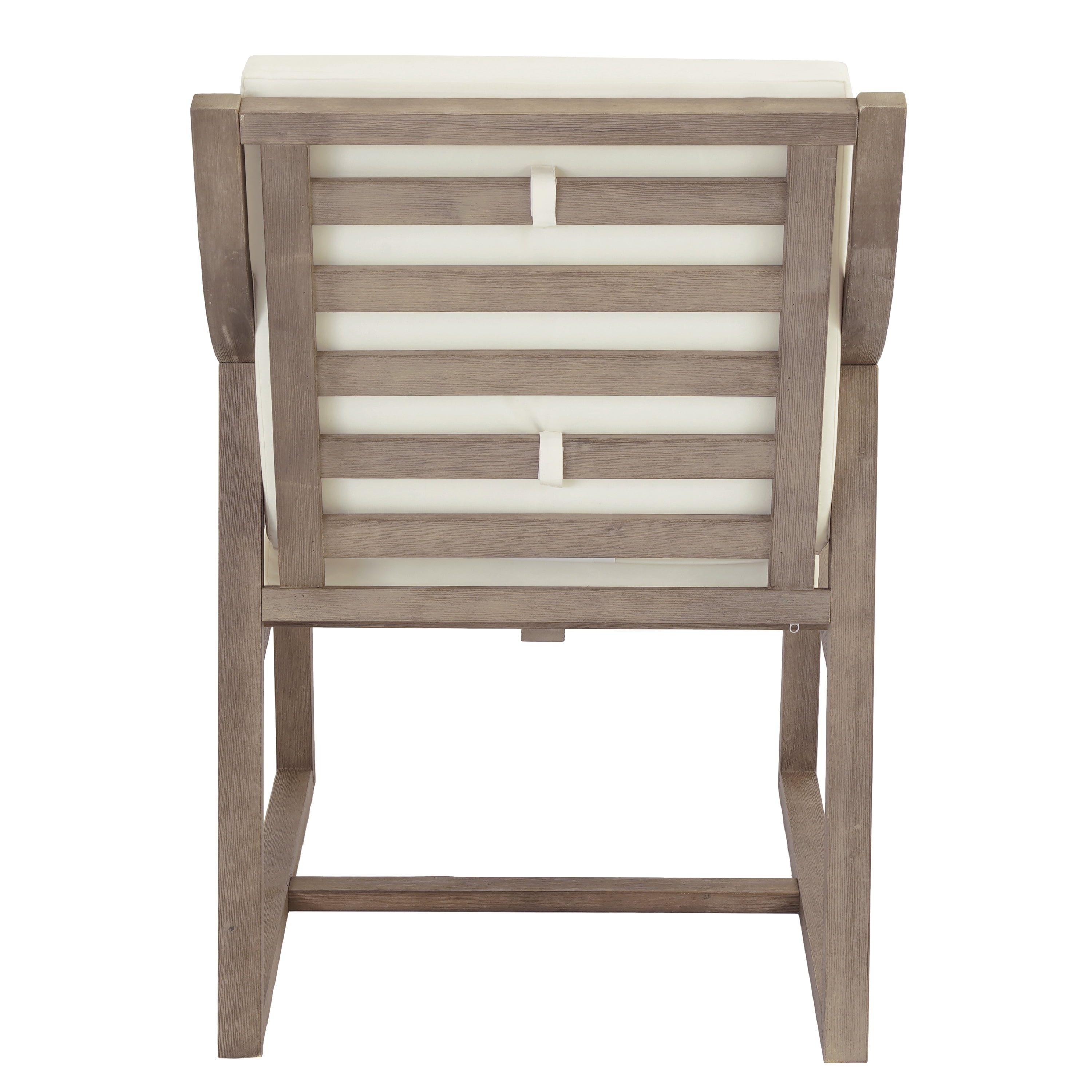 Leisure Chair Set, Outdoor Patio Seating Chairs with Black Brown Wood and Beige Cushion