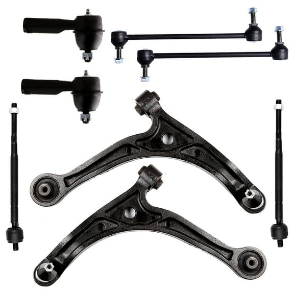 ECCPP Control Arm Kit 2002 2003 2004 for Honda Odyssey - Inner Tie Rod Ends Lower Control Arms Outer Tie Rod Ends Front Sway Bar Endlink