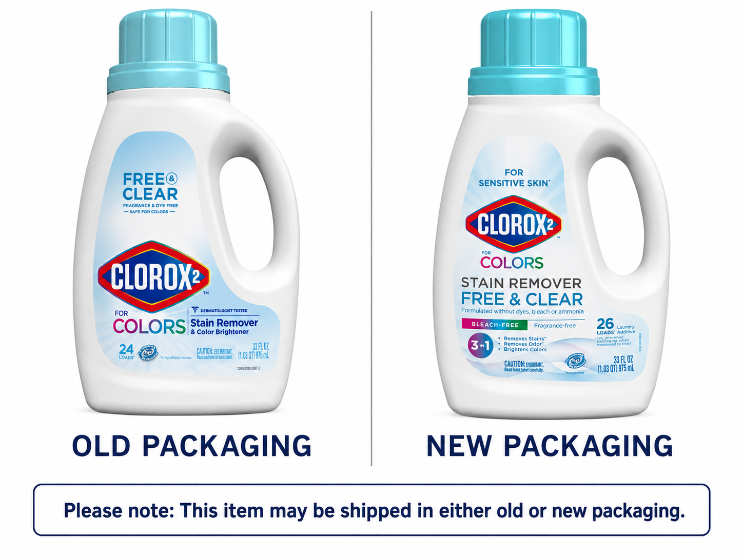 Clorox 2 for Colors Stain Remover, Free and Clear, 33 Fl Oz photo 2