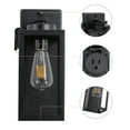 thumbnail image 3 of C Cattleya 2-Pack 12.5in. Dusk to Dawn Outdoor Wall Lantern Sconce with Built-in Outlet, 3 of 7