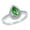 Green, variant on Jewelry Women's Pear-Cut Green Cubic Zirconia Sterling Silver Ring
