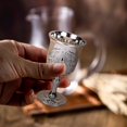 thumbnail image 6 of Vintage Ornate Wine Goblets, Embossed Gold Silver Plated Decorative Goblets, Small Goblet Cups, Elegant Mini Goblets for Wedding Party, Home Bar Goblets for Liquor, Wine Serving, 6 of 7