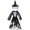 Black, variant on Little Girls Halloween Dress Skeleton Printed Tulle Girls Dress For Halloween Party Stage Performances School Play 3 To 8Y