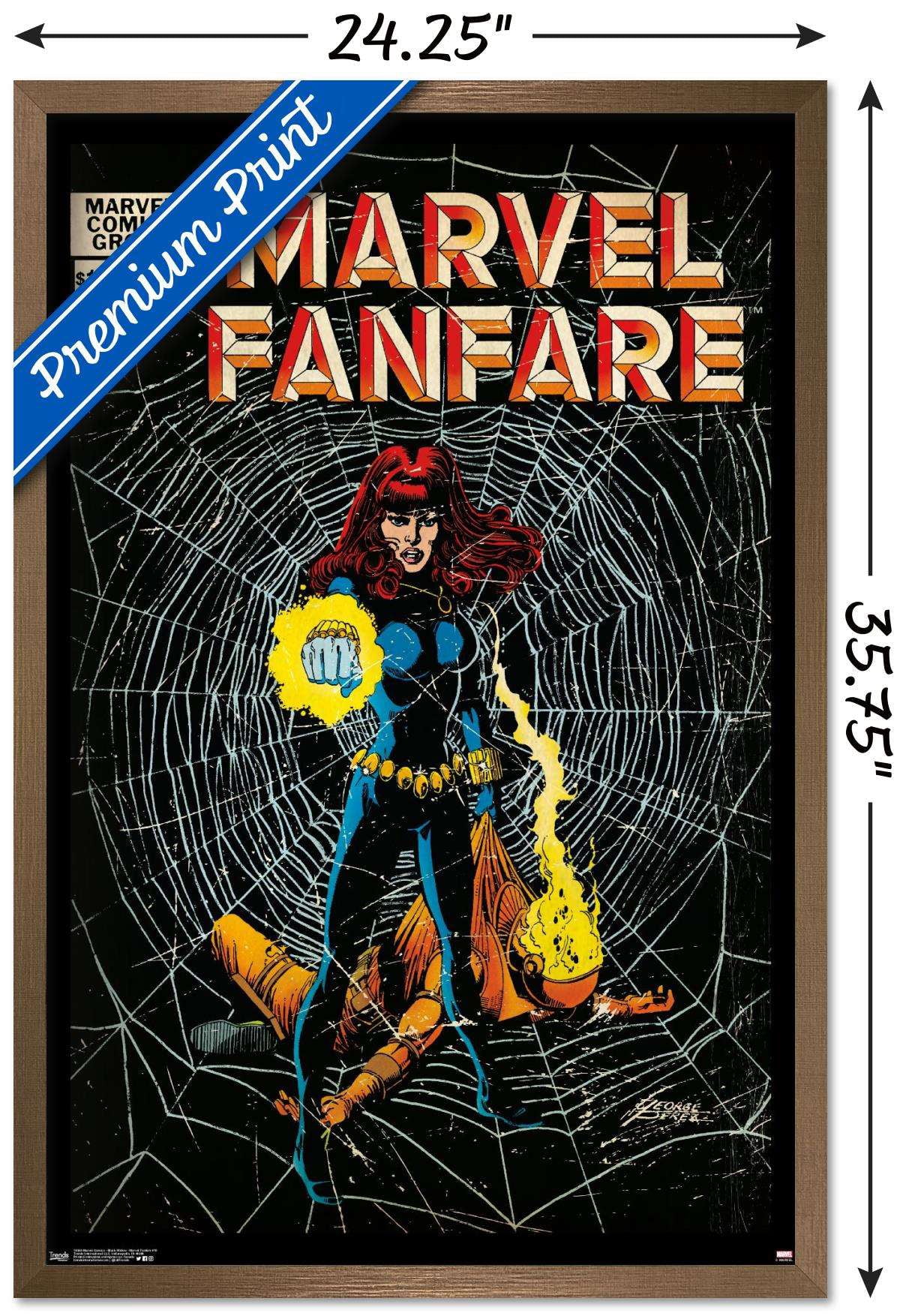 Marvel Comics - Black Widow - Marvel Fanfare #10 Wall Poster, 22.375" x 34", Framed