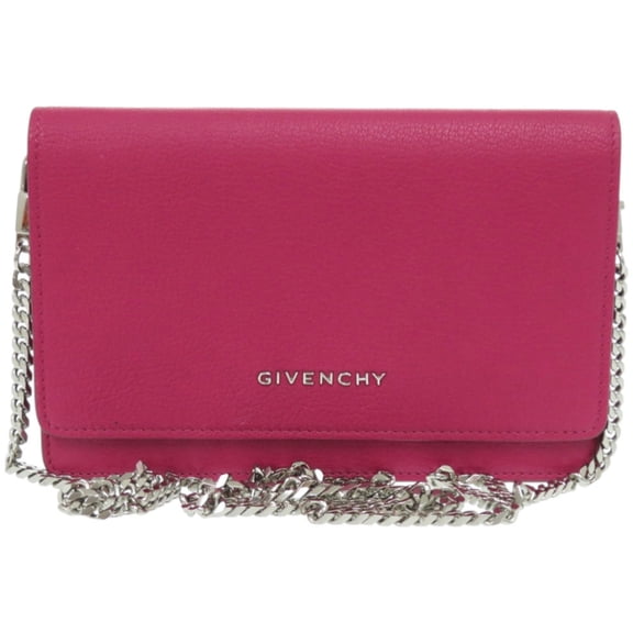 Pre-Owned Balenciaga Pandora Chain Wallet Leather Magenta Long 1049 BALENCIAGA (Good)