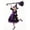 Purple, variant on MuXiKeJi Clothes Halloween Outfits Girls Soft Knit Single Piece Long Dress With Pumpkin Print For Infant Toddler Easy Wear Daily Holiday Outfits Girls Halloween Outfits