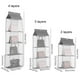 thumbnail image 3 of Bolsa de almacenamiento transparente para armario, organizador de bolso colgante, bolsa para zapatos diversos con bolsa para colgar, almacenamiento transparente, 3 of 5