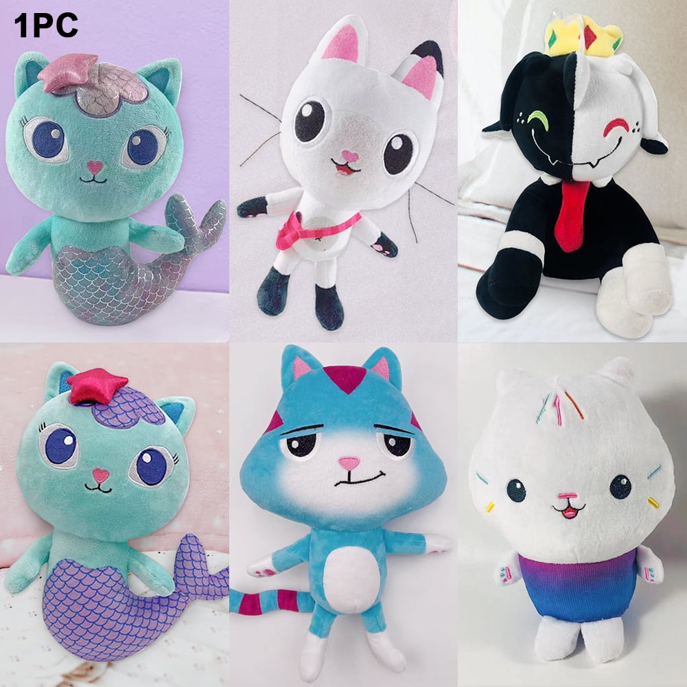 Gabby's Dollhouse, MerCat Jumbo Plush(Purple Sea-maid Cat