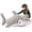 43'' Hammerhead Shark-Gray, variant on MaoGoLan 43'' Hammerhead Shark Stuffed Animal Giant Shark Pillow Plush Toy