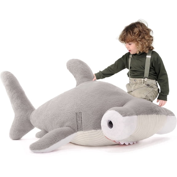 MaoGoLan 43'' Hammerhead Shark Stuffed Animal Giant Shark Pillow Plush Toy