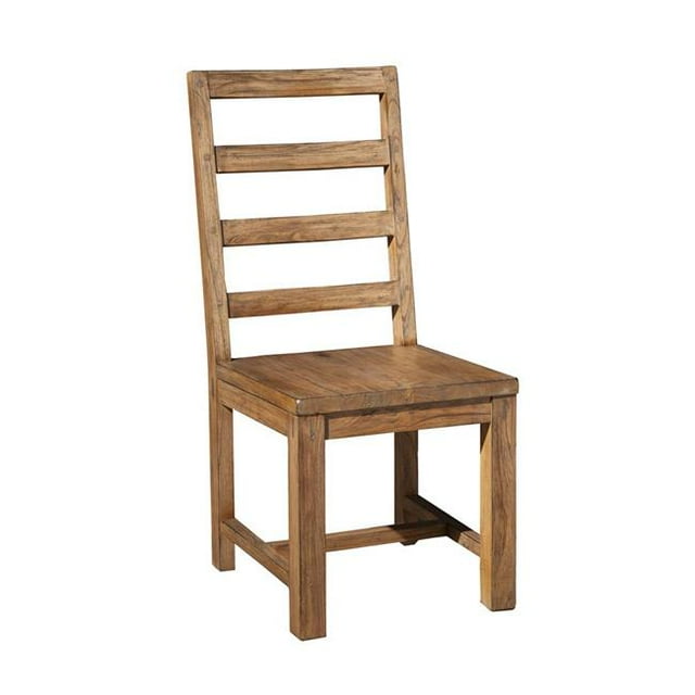 Alpine Furniture Chaise d'Appoint en Bois Shasta ORI-913-02&44; Naturel Récupéré - Lot de 2