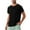 Black, variant on Mlzmgr T Shirts for Men Crew Neck Short Sleeve Dry Fitted Stretchy T Shirts Sports Workout Gym Shirts
