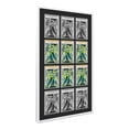 thumbnail image 2 of 12 Comic Book Frame White Collage Comic Book Frame with Black Mat to Display 12 Graded Comic Books, 2 of 6