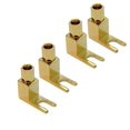 thumbnail image 1 of ZHAOCHENG Adaptador de conector banana a pala chapado en oro de 4 mm, conector de cable de altavoz de alta fidelidad, 4 piezas, 1 of 5