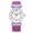 B, variant on Unisex Elastic Woven Nylon Strap Watch: Large Number Calendar Dial 24-Hour Scale Analog Quartz Wristwatch