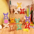 thumbnail image 2 of Juguete apilable Battat Education de madera para apilar monos de 3 años o más, 2 of 7
