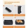 thumbnail image 2 of Cama para Perros Feandrea Gris Oscuro Bordes Elevados XL para Perros Grandes, 2 of 9