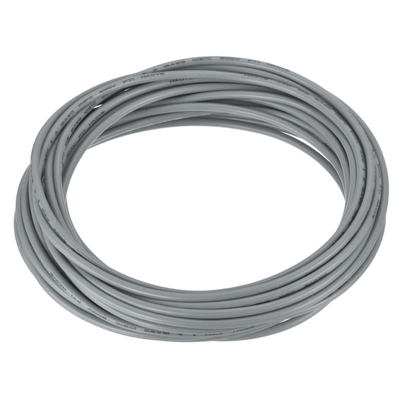 Uxcell 16AWG 16 Gauge Stranded Hook-Up Wire PVC Tinned Copper Wire 25ft Gray