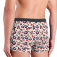 thumbnail image 4 of Mens Underwear Boxer Briefs - Skull Guitar record lips Comfort Breathable men's boxer briefs with Flex Waistband, 4 of 7