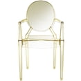 thumbnail image 2 of Modern Contemporary Kitchen Dining Armchair Yellow (Outdoor or Indoor), 2 of 4