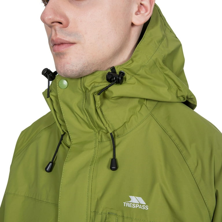 Trespass mens corvo hooded waterproof shell shop jacket black