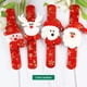 thumbnail image 5 of 4 Uds pulseras navideñas a presión Papá Noel muñeco de nieve pulseras de renos pulseras de bofetada regalo de fiesta de Navidad para niños y adultos, 5 of 7