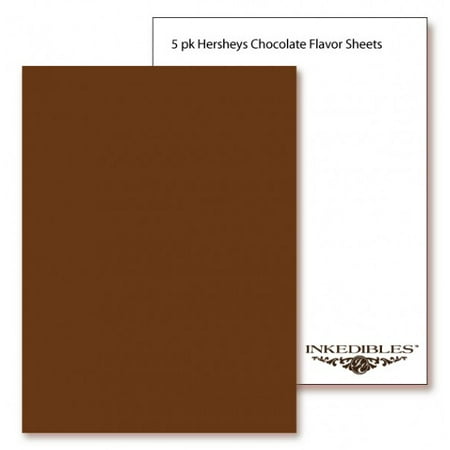 Brand Frosting FlavorSheets 5 sheets - 8in x 13in - Hersheys (Best Chocolate Frosting Brand)