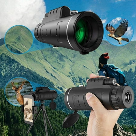 Ke1Clo 40x60 Monocular Telescope 60° Wide-Angle Portable Spotting Scope with Tripod Monoculars for Adults Kids High Powered Unclaimed Packages For Sale Today Show Deals Of The Day