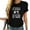 Black, variant on Funny Drummer Art For Women Drum Player Percussion Women's Graphic Tee with Charming Design
