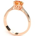 thumbnail image 3 of Crown Setting Citrine Engagement Ring In 14k Rose Gold, 3 of 4
