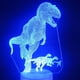 thumbnail image 1 of Lámpara LED de ilusión 3D con luz nocturna Jurassics Dinosaur, 1 of 2