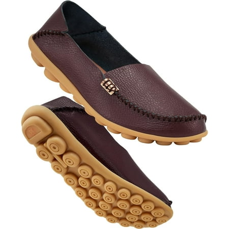 

Omagie Women s Comfortable Loafers Casual Round Toe Moccasins Wild Driving Flats Soft Walking Shoes Women Slip On