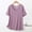 Purple, variant on Women Pajama Tops Solid Crew Neck Short Sleeve Thin Plain Style Basic Layering Tee Sleep Top