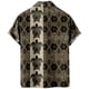 thumbnail image 3 of Camisas De Vestir Para Hombre Camisa de manga corta creativa holgada informal con estampado Digital 3d de bohemia a la moda de verano (Khaki, XL), 3 of 5
