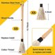 thumbnail image 2 of 6Pcs 18Inch Grill Basting Mop with 6 Extra Replacement Heads BBQ Sauce Basting Mops Brush with Long Wooden Handle, 2 of 5