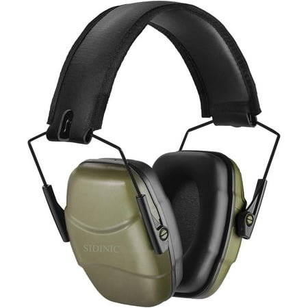 GUCHO Adjustable Noise Reduction Earmuffs for Ear Protection, Green, 1 Pack
