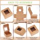 thumbnail image 4 of 16 cajas de papel marrones mini, cajas de regalo de PVC con ventana de 3,9 x 3,9 x 1,9 pulgadas, perfectas para regalos de boda, chocolates, galletas y otras pequeñas manualidades., 4 of 6