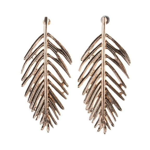 LongcreekX Leaf Earrings for Women, Palm Tree Leaf Earrings, Cute Feather Dangle Earrings Hypoallergenic, Coconut Tree Leaf Earrings, Bohemian Leaves Earrings Studs, Feather Leaf Jewelry