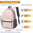 thumbnail image 3 of Pioneer Flower Floral Print Pattern 17" School Backpacks for Teens,Waterproof Oxford Fabric,S-Shape Padded Straps for School,Travel,Hiking,Camping, 3 of 6