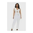 thumbnail image 2 of Fashion To Figure Women's Plus Size Cara Bow Front Stripe Jumpsuit, 2 of 2
