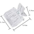 thumbnail image 2 of 5 Pieces Queen Bee Cage Catcher Clips Plastic Queen Catching Tool Queen Catcher Queen Bee Catcher Queen Bee Cage Bee Queen Marking Catcher for Safely Capture and Store The Queen Bees, Transparent, 2 of 5