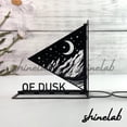 thumbnail image 2 of Shinelab Day and Night Metal Bookends Custom Mountain Sun Moon Name Bookend, Nature Desk Bookshelf Decor 6206, 2 of 3