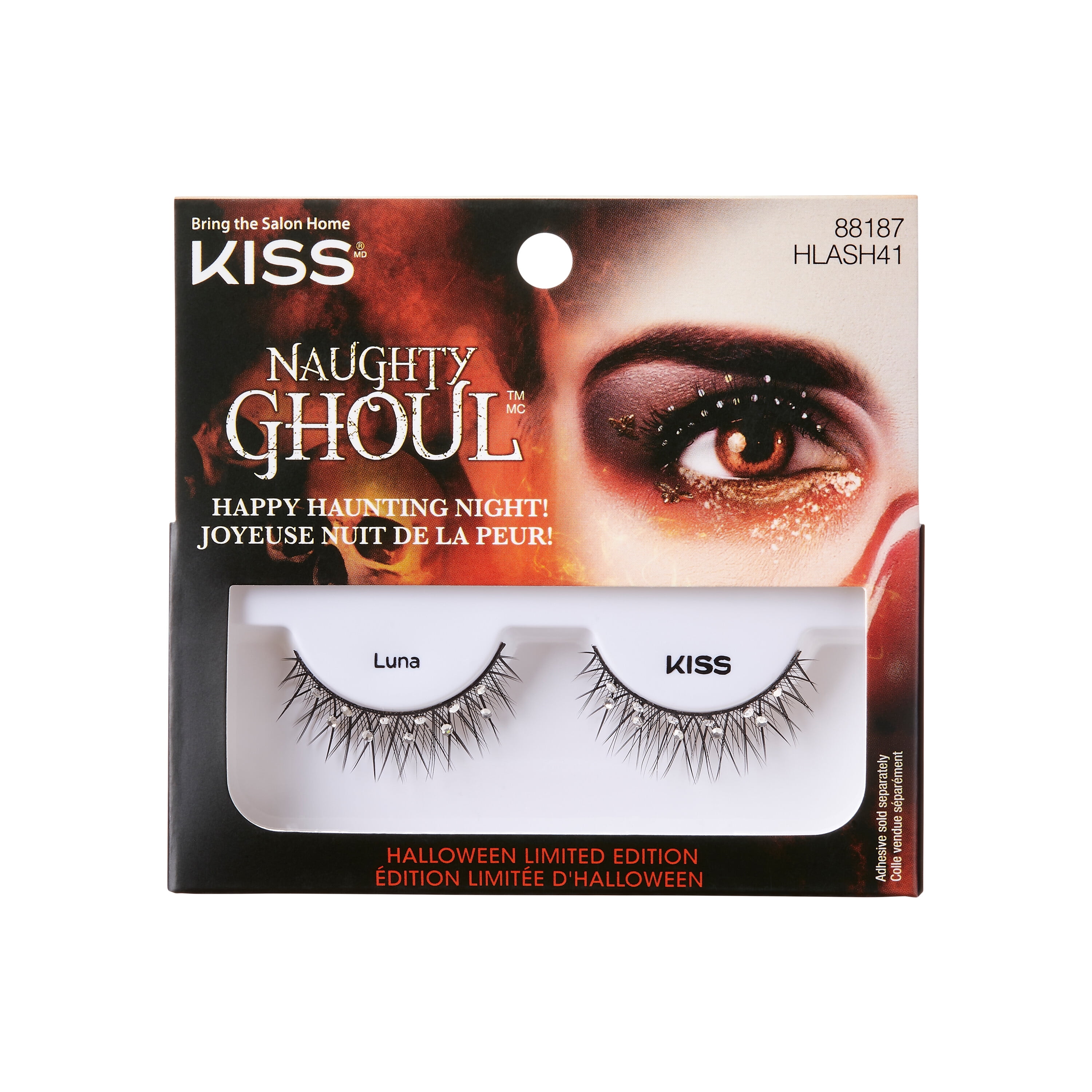 KISS Halloween Limited Edition False Eyelashes, ‘Luna’, 1 Pair