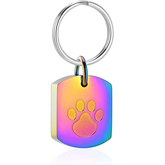 Cylinder / Paw Print Cremation Ash Urn Keychain for Pet Ashes Cremation Jewelry for Human Ashes Dog Cat Cremation Keepsake Keepsake Perfume Memorial Pendant Urn Keychain
