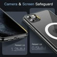 thumbnail image 2 of JETech Magnetic Case for iPhone 11 Pro 5.8-Inch Compatible with MagSafe Wireless Charging, Shockproof Phone Bumper Cover, Anti-Scratch Clear Back (Black), 2 of 7