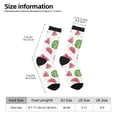 thumbnail image 2 of Cauagu Hand Drawn Watermelon Print Crew Socks for Women and Men,Adult Athletic Running Socks 1-Pair Sports Socks Work Gear Socks with Moisture Wicking, 2 of 6